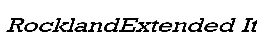RocklandExtended Italic