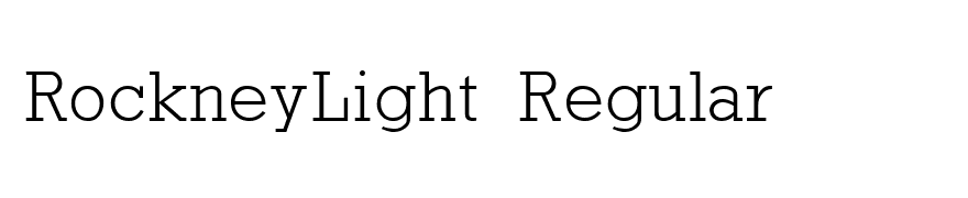 RockneyLight Regular