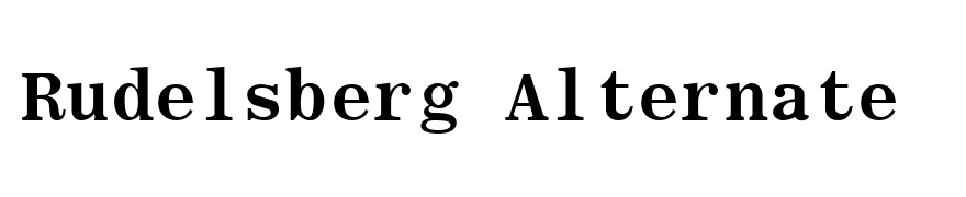 RomanFixedWidth Bold