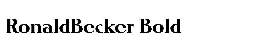 RonaldBecker Bold