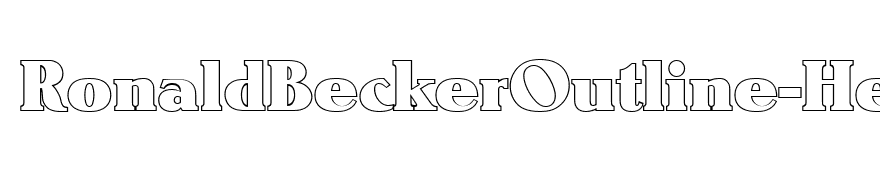 RonaldBeckerOutline-Heavy-Regular