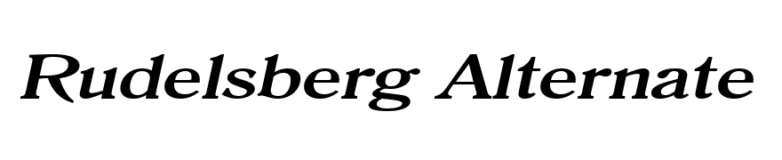 Roomy Extended BoldItalic