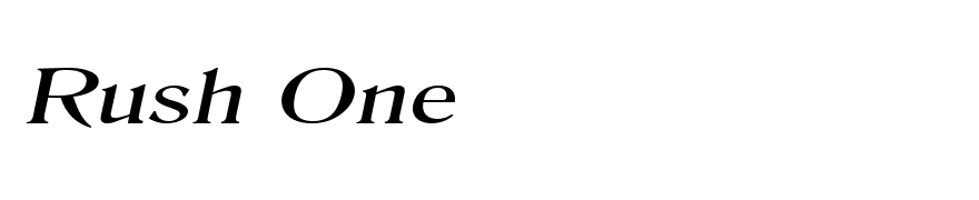 Roomy Extended Italic