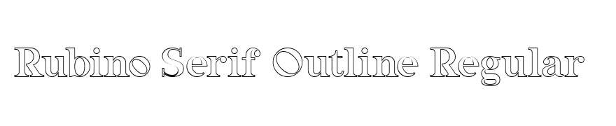 Rubino Serif Outline Regular