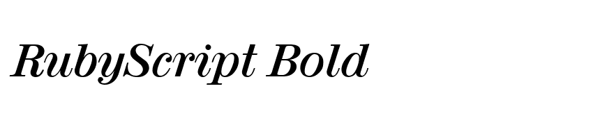 RubyScript Bold