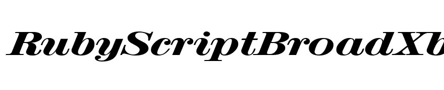 RubyScriptBroadXbold Regular