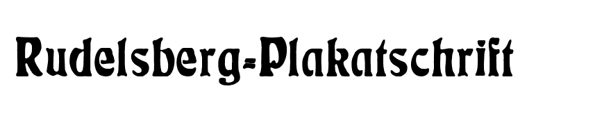 Rudelsberg-Plakatschrift