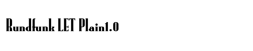 Rundfunk LET Plain1.0