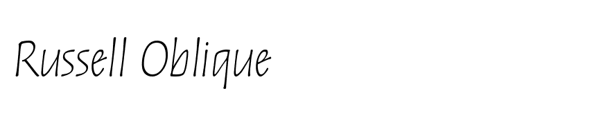 Russell Oblique