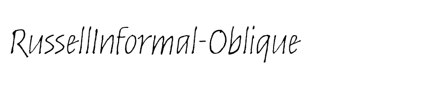 RussellInformal-Oblique