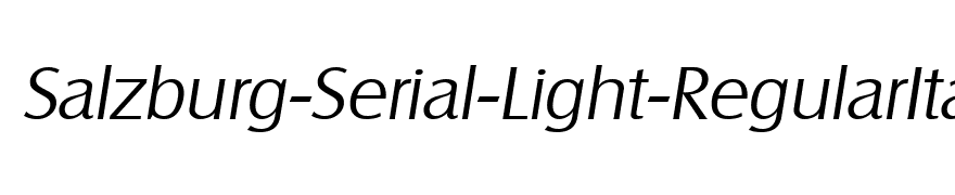 Salzburg-Serial-Light-RegularItalic