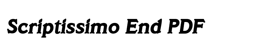 SanaCruz Heavy SF Bold Italic