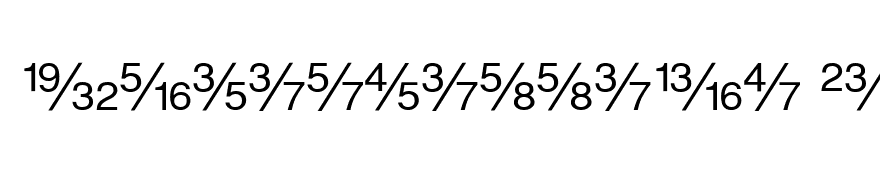 SansFractionsDiagonal Plain