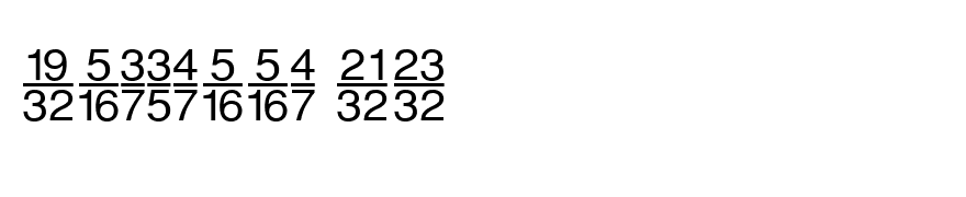 SansFractionsVertical Plain