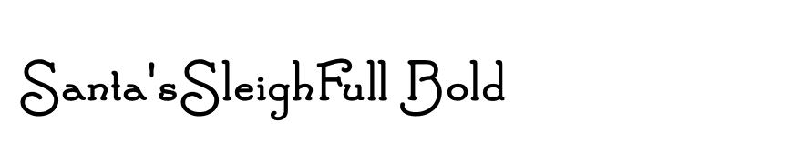 Santa'sSleighFull Bold