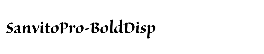 SanvitoPro-BoldDisp