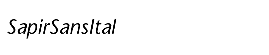 SapirSansItal