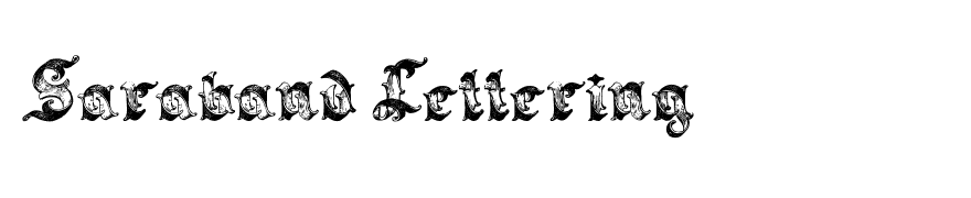 Saraband Lettering