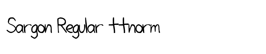 Sargon Regular ttnorm