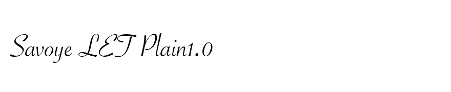 Savoye LET Plain1.0