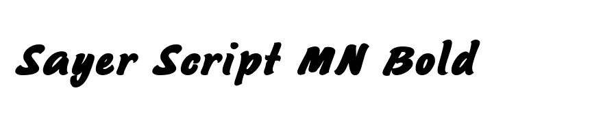 Sayer Script MN Bold