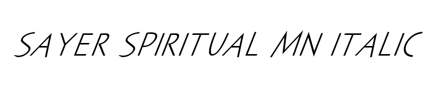 Sayer Spiritual MN Italic