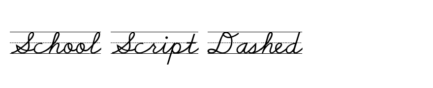 School Script Dashed