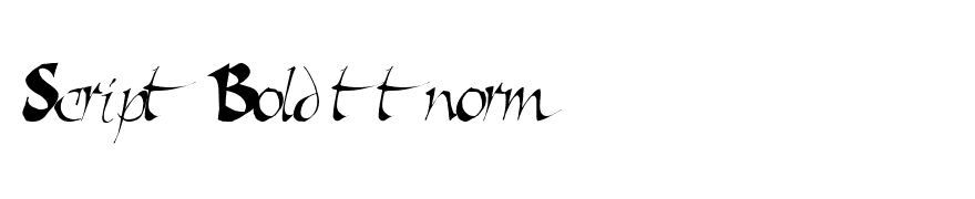 Script Bold ttnorm