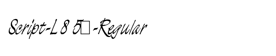 Script-L850-Regular