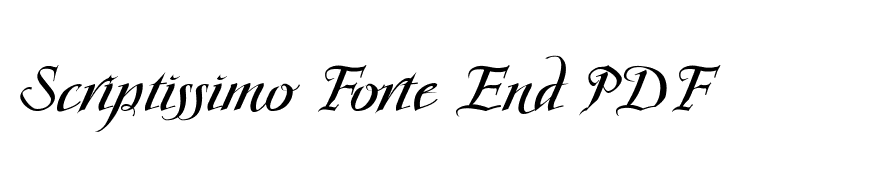 Scriptissimo Forte End PDF