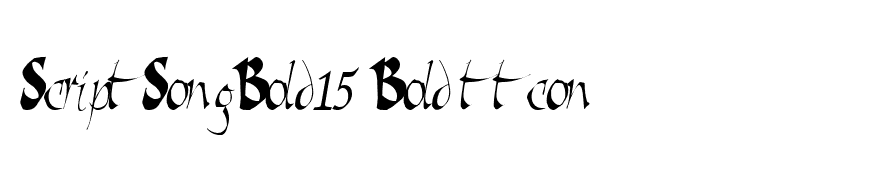 ScriptSongBold15 Bold ttcon