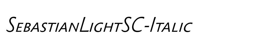 SebastianLightSC-Italic