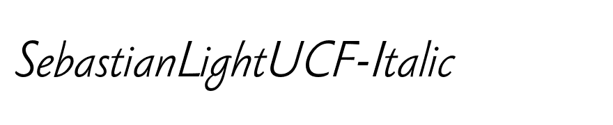 SebastianLightUCF-Italic