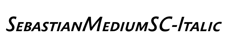 SebastianMediumSC-Italic