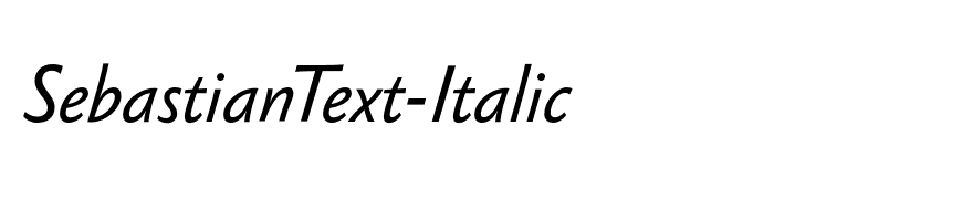 SebastianText-Italic
