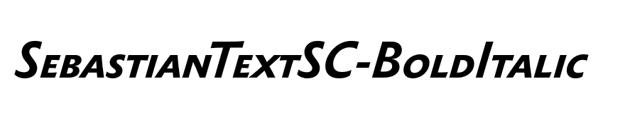 SebastianTextSC-BoldItalic