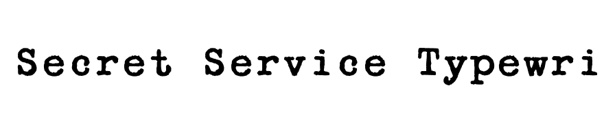 Secret Service Typewriter