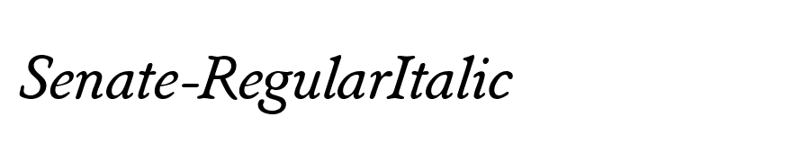 Senate-RegularItalic