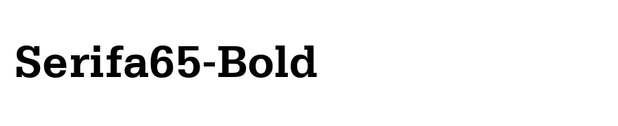 Serifa65-Bold