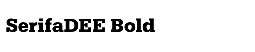 SerifaDEE Bold