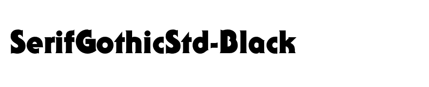 SerifGothicStd-Black
