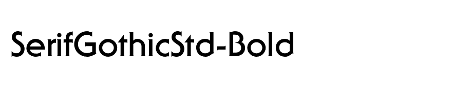 SerifGothicStd-Bold