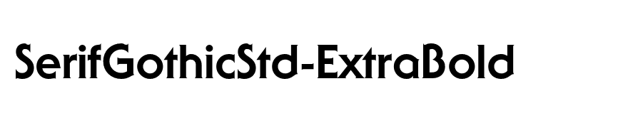 SerifGothicStd-ExtraBold