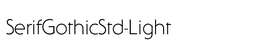 SerifGothicStd-Light