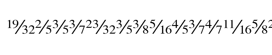 SeriFractionsDiagonal Plain