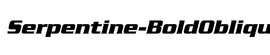 Serpentine-BoldOblique