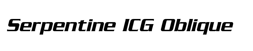 Serpentine ICG Oblique