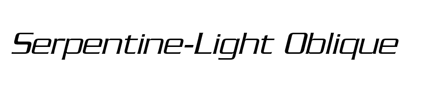 Serpentine-Light Oblique