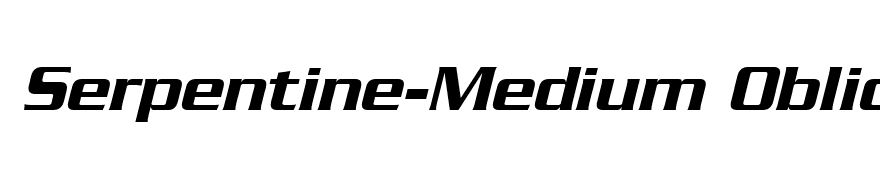 Serpentine-Medium Oblique