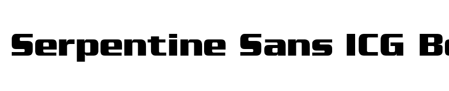 Serpentine Sans ICG Bold